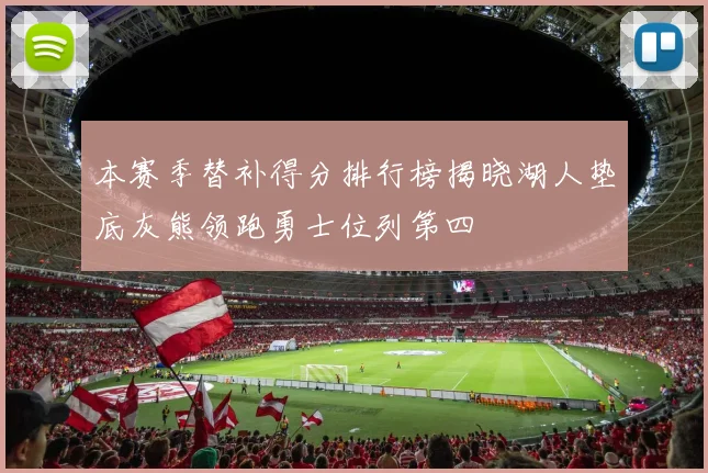 本赛季替补得分排行榜揭晓湖人垫底灰熊领跑勇士位列第四